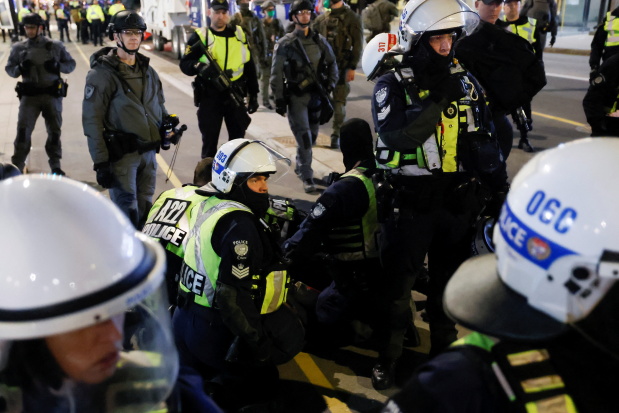 World News: Police Arrest Several In Canadian Capital As Bikers Parade ...