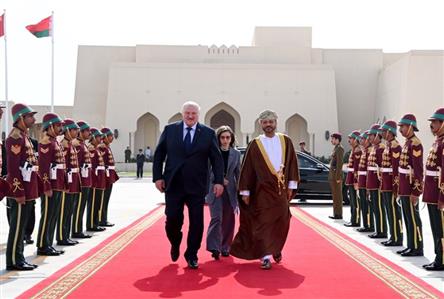 President of Belarus leaves Oman